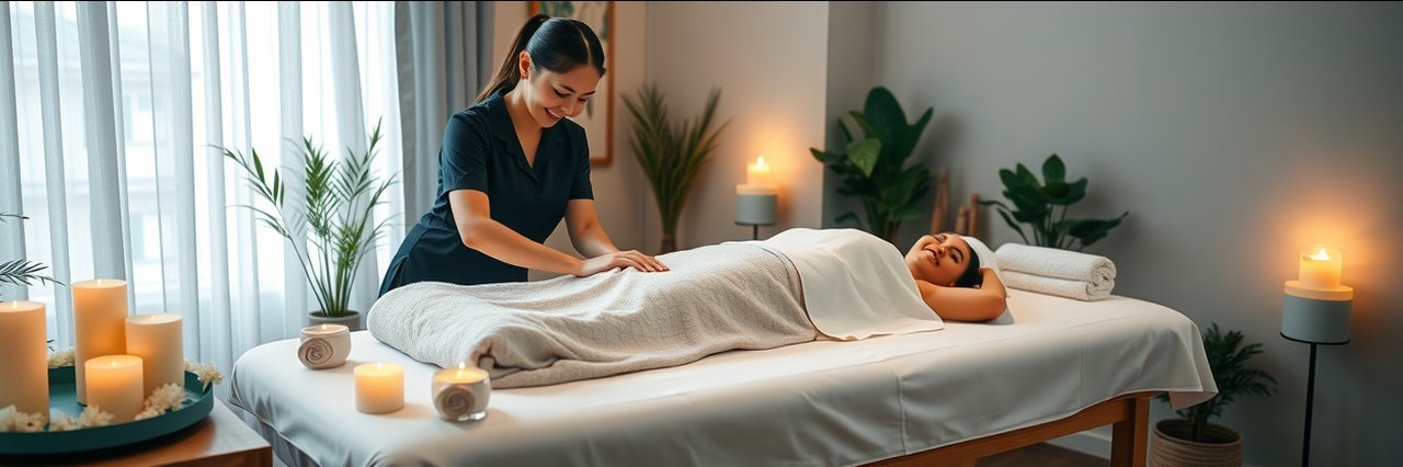 Mobile massage and healing boutique Jacksonville therapist providing in-home relaxation.