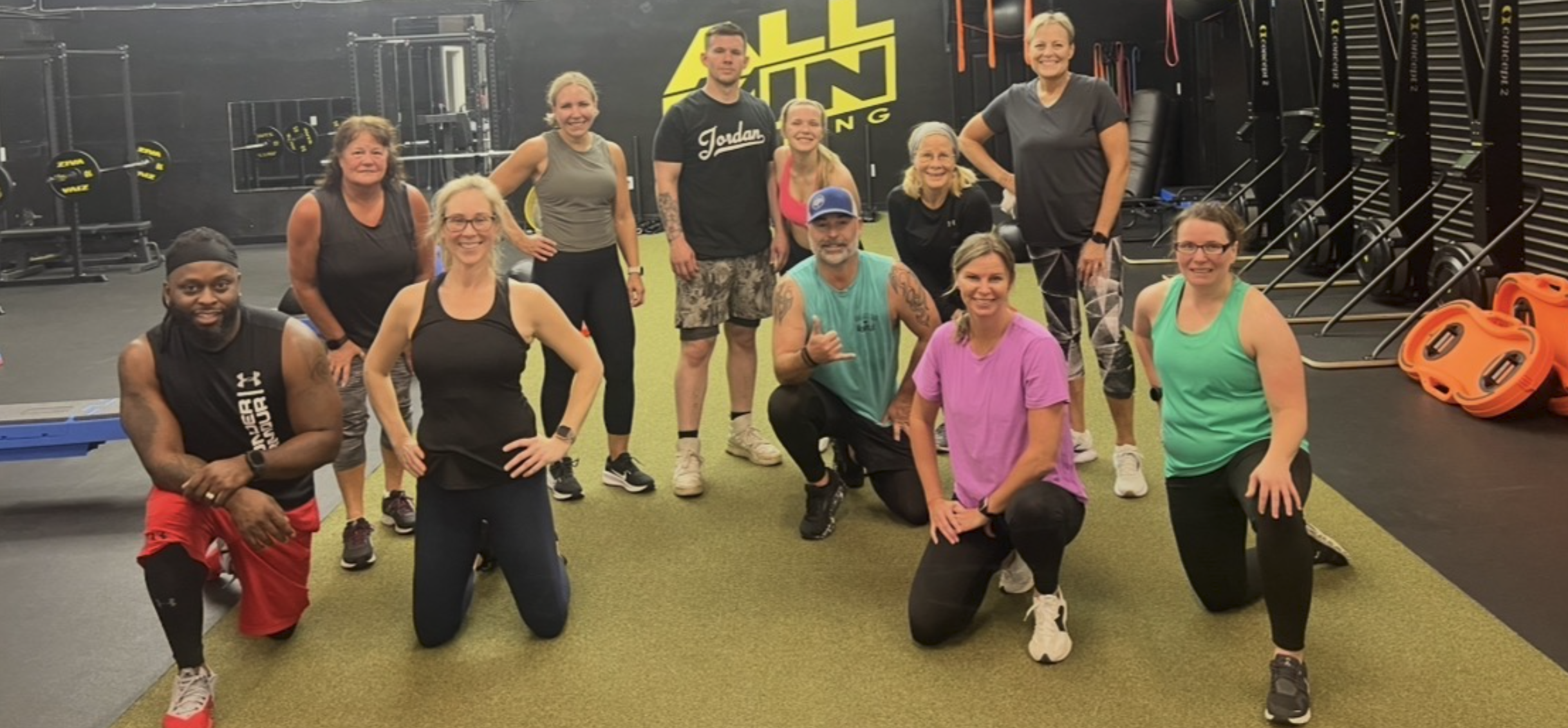 All In Training members working out in a Myrtle Beach strength and conditioning gym