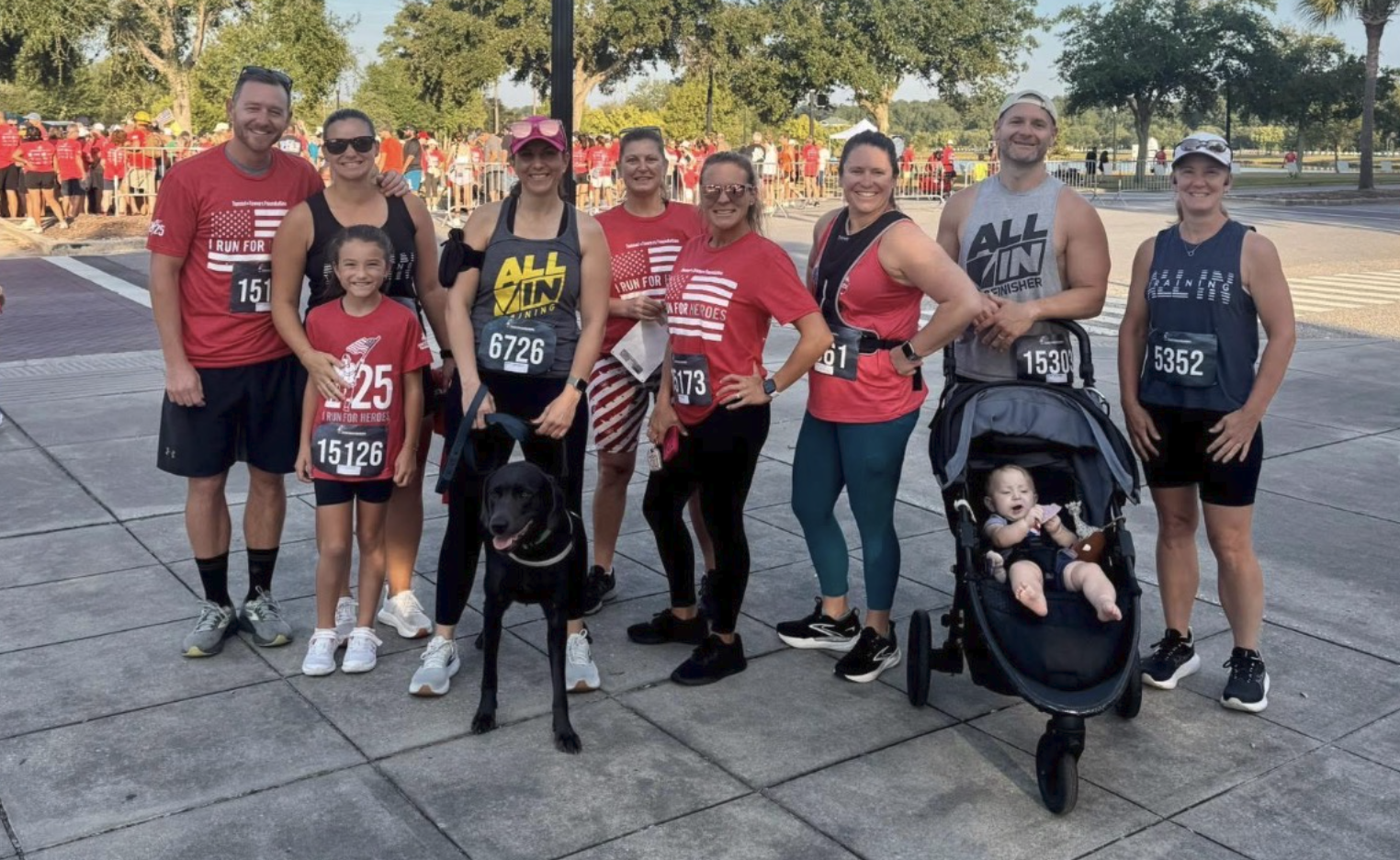 All In Training members participating in a community race and fitness event