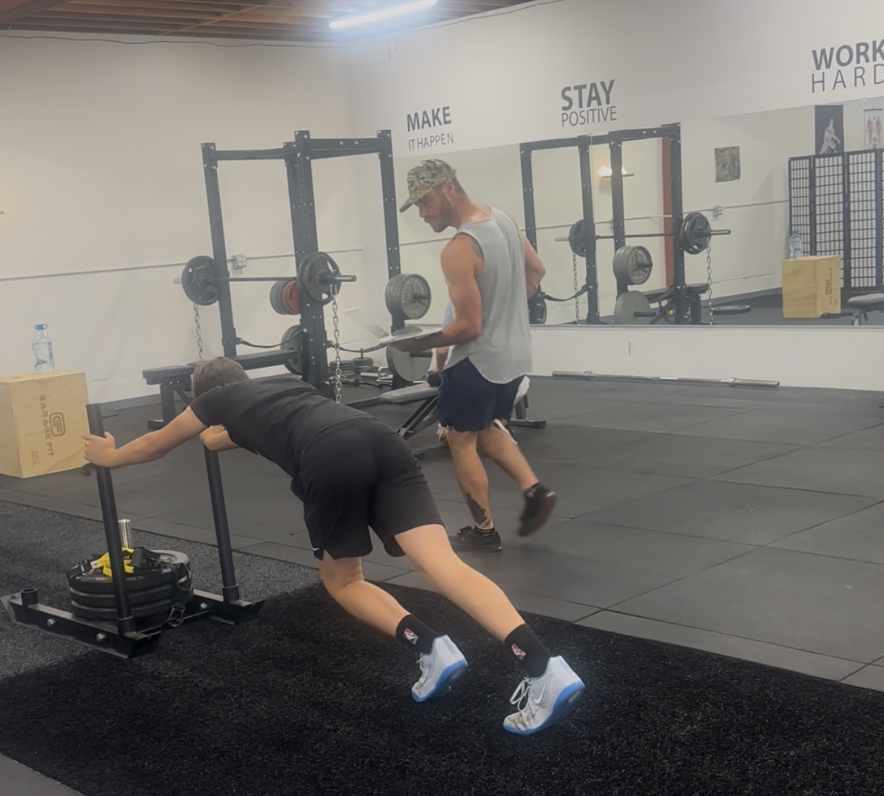 Performance training session inside The Hangar in San Diego California