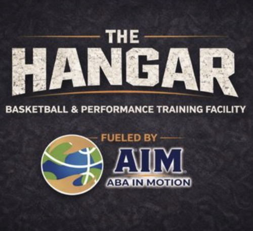 The Hangar basketball and performance training facility logo