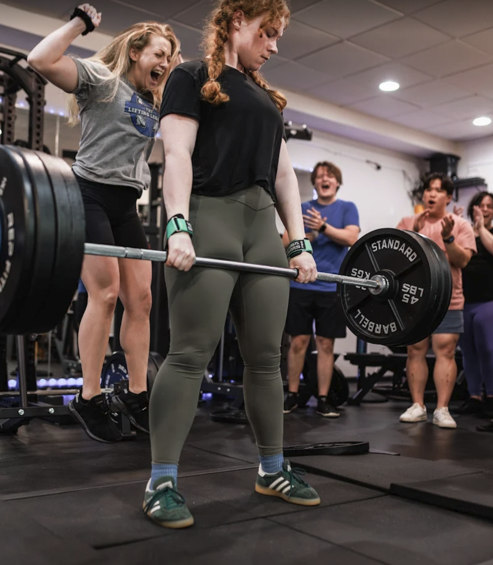 Client training and community at The Lifting Legacy strength studio in Queen Anne Seattle