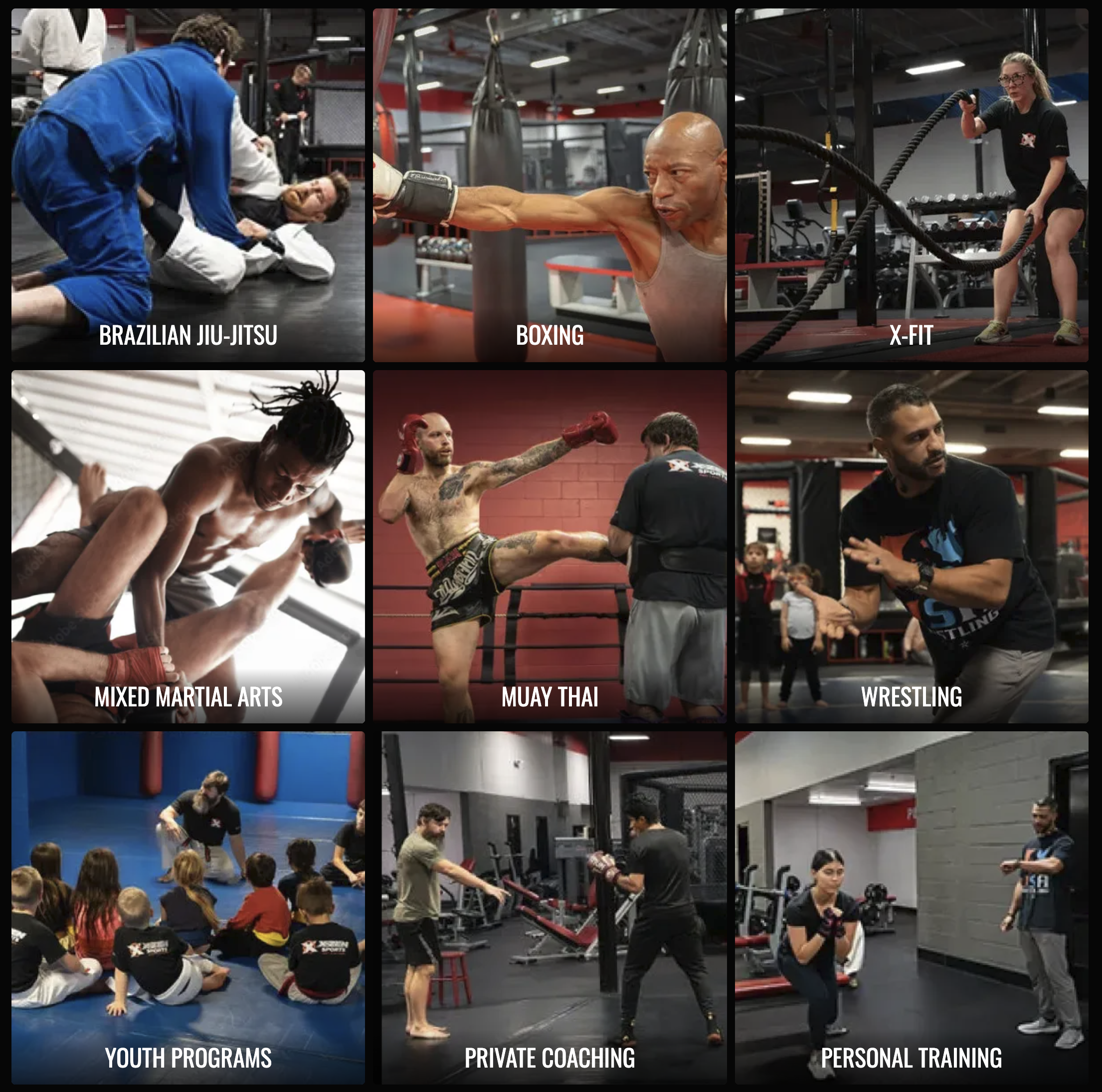 Martial arts and fitness training at X-Zen Sports in Greenville, South Carolina