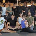 Musou Movement members gathered inside the Greenville fitness studio