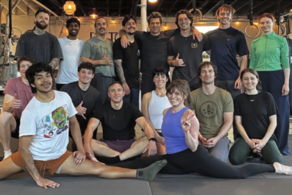 Musou Movement members gathered inside the Greenville fitness studio