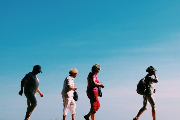 Older adults walking outdoors during leisure-time physical activity