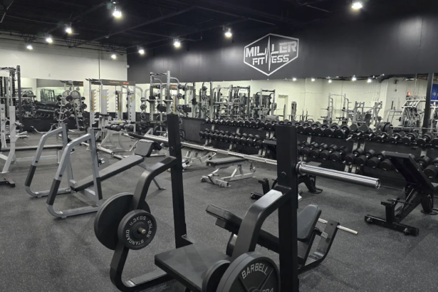 Strength training area at Miller Fitness in North Myrtle Beach