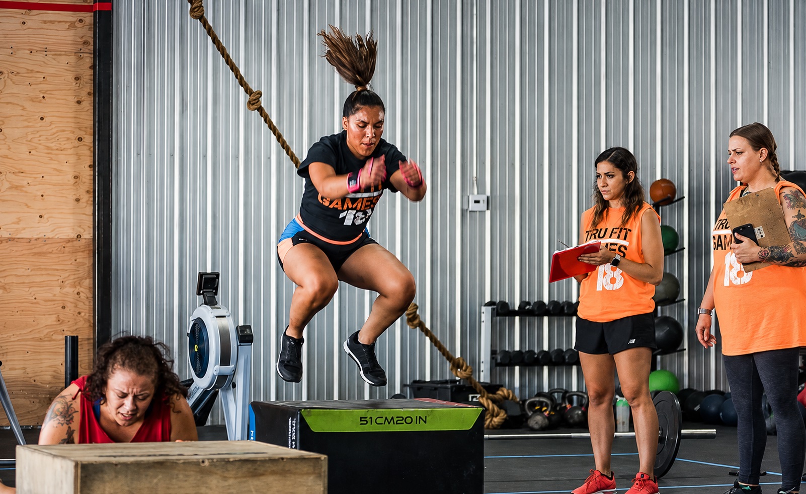 Group training session at Tru Fit Bootcamp in Van Nuys, California