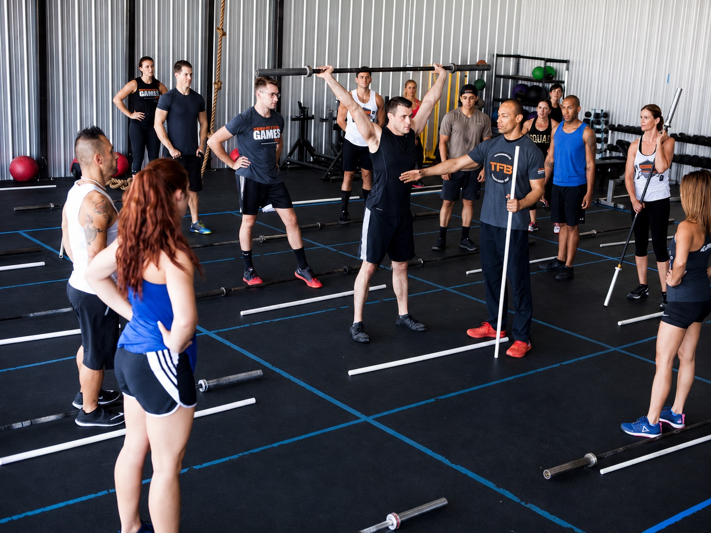 Tru Fit Bootcamp members training in Van Nuys, California