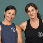 Sally Larter and Deana Rabiah of Westside Fitboxing in Santa Cruz, California