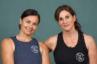 Sally Larter and Deana Rabiah of Westside Fitboxing in Santa Cruz, California