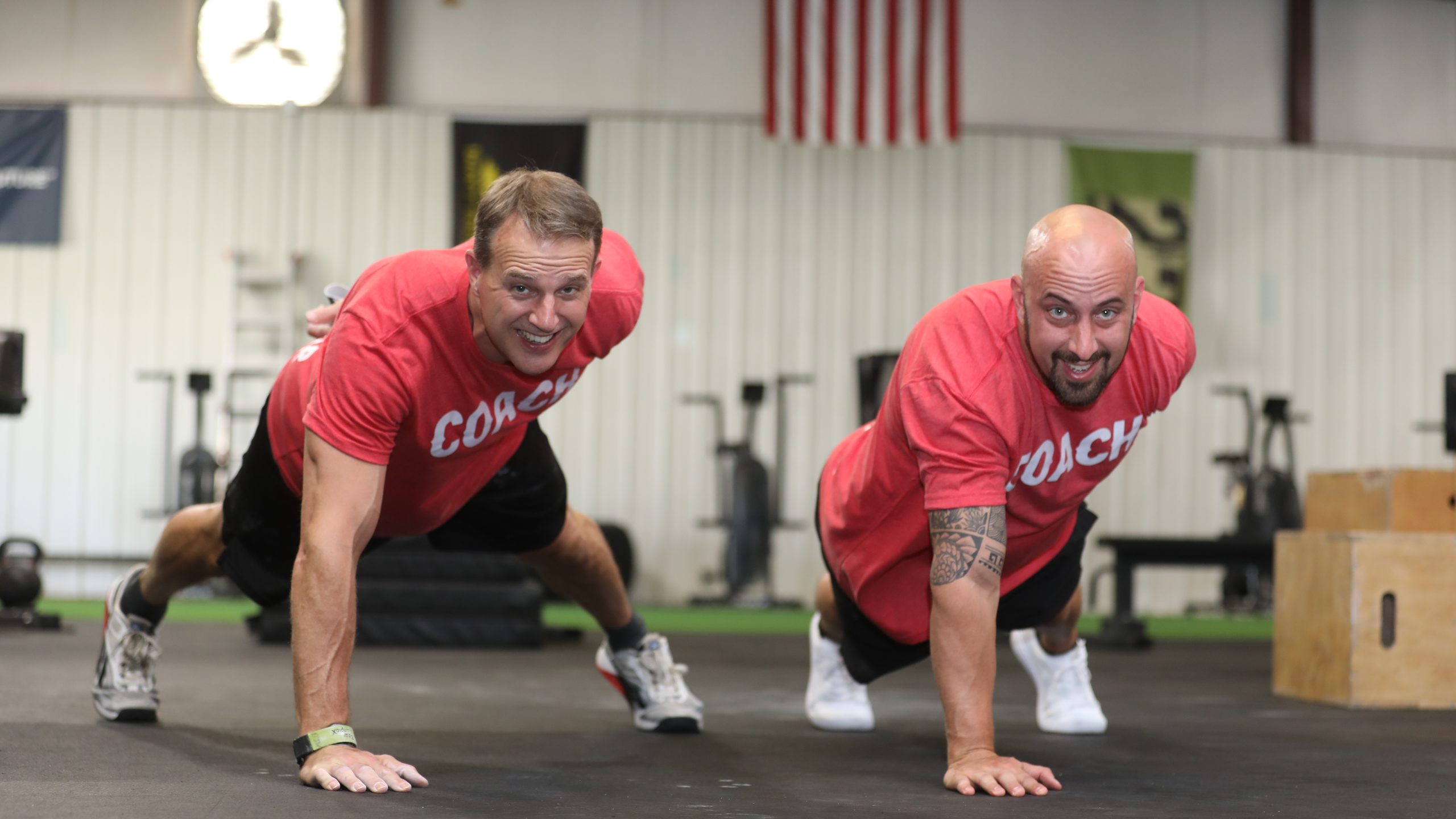 Lodestar coaches on the gym floor