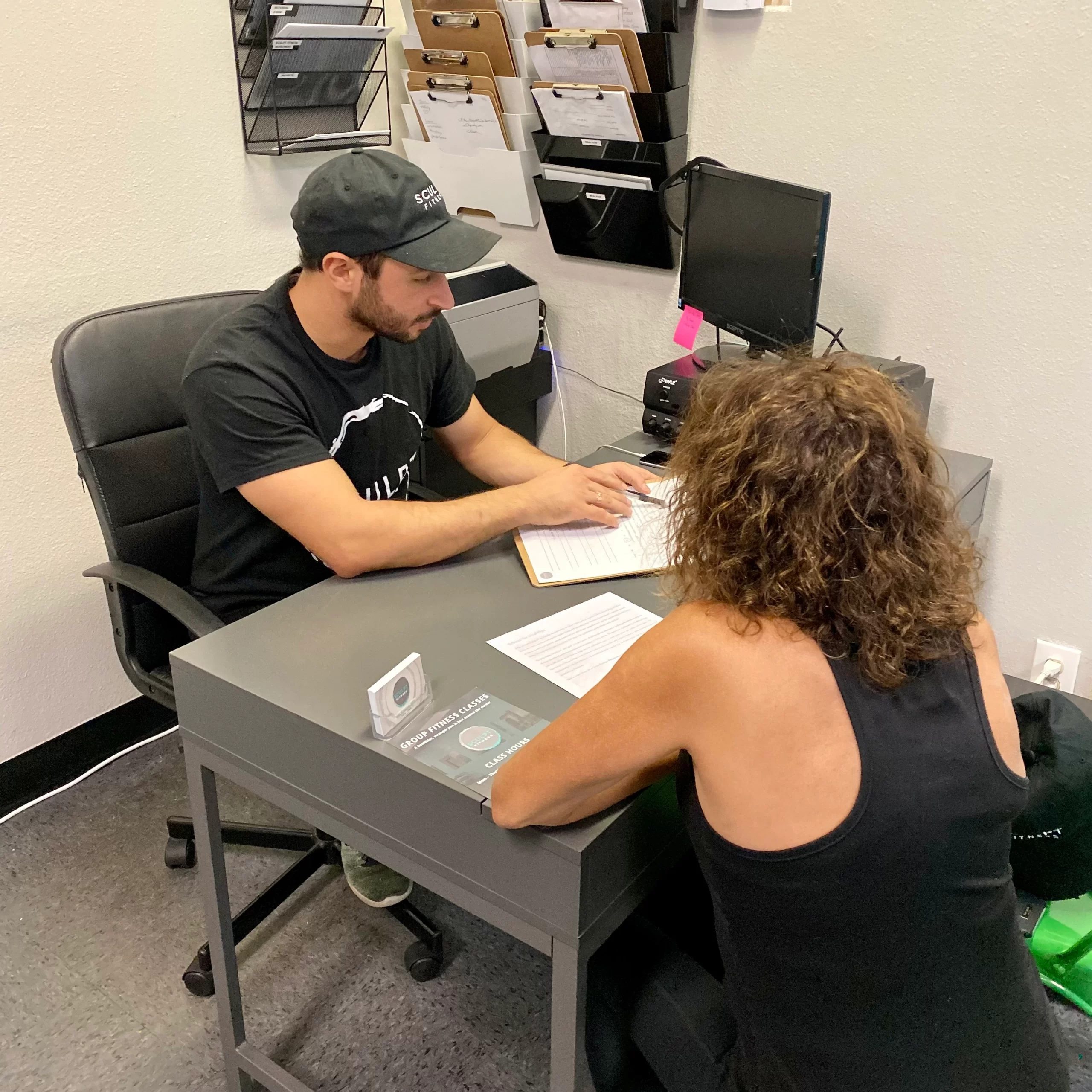 A nutrition coaching conversation at Sculpt Fitness