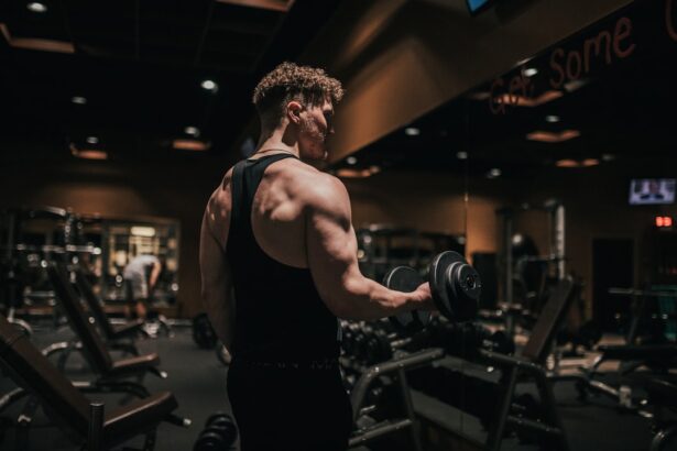 Athlete strength training in a gym, illustrating isometric resistance training adaptations