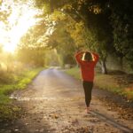 Slow running for 10 minutes at an easy outdoor jogging pace
