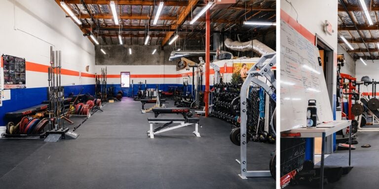 Training environment at The Weight Room strength and conditioning gym in Pleasanton, California