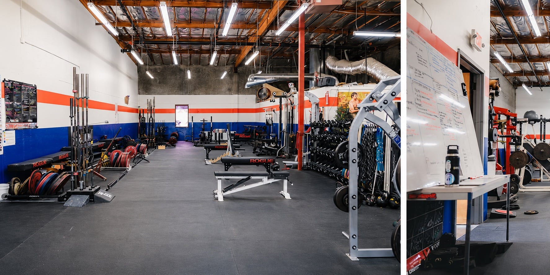 Training environment at The Weight Room strength and conditioning gym in Pleasanton, California