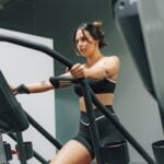 Person running on a treadmill in a gym, the activity category behind exercise-related injuries in US emergency department data