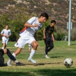 Youth soccer players competing on a training field, illustrating youth athlete development and talent selection