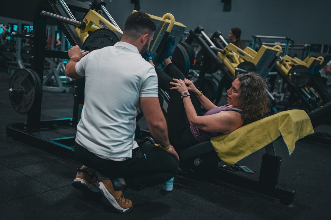 Coached gym strength session, the kind of trained population tested in the yeast protein recovery trial