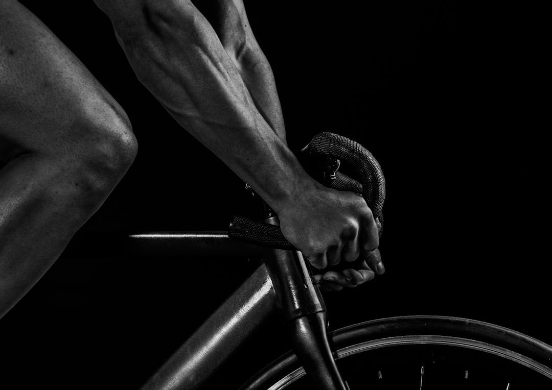 Cyclist riding at a steady submaximal effort, the intensity range framed by the first ventilatory threshold