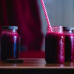 Jars of deep red beetroot juice, the most common source of dietary nitrate tested in athlete trials