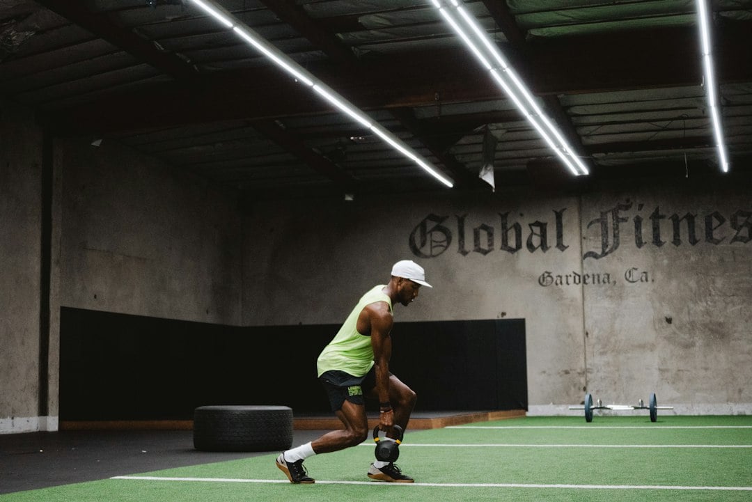Gym session of the kind used in the velocity-based training arm of the trial