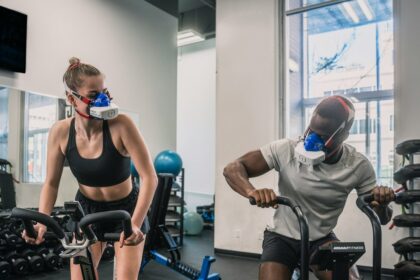 Metabolic gas exchange testing during exercise, the measurement used to find the first ventilatory threshold