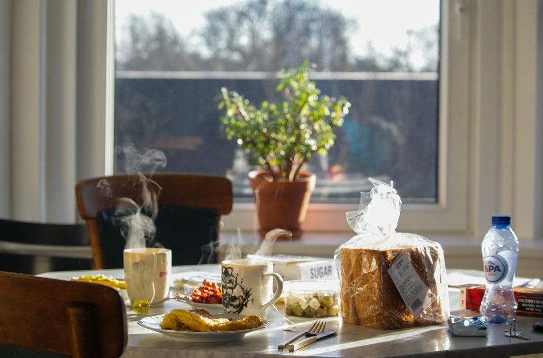 Table of food and drinks representing the eight-hour time-restricted eating window used in the trial